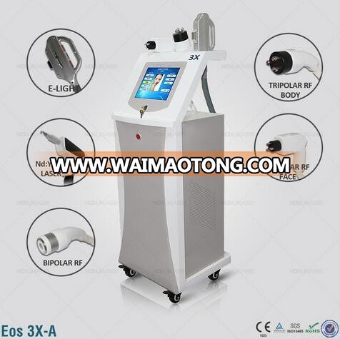 New E-Light+RF+ND: YAG Laser Tattoo Removal Multifunctional Equipment