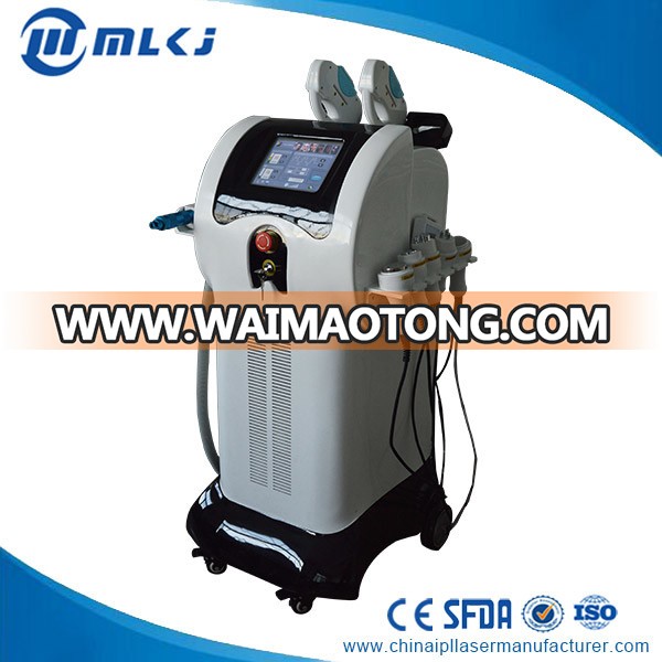 Multifunction 8 in 1 Elight+Shr+ND YAG+RF+Cavitation+Vacuum Equipment